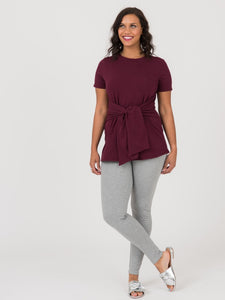 Side Seam Sash Top Elderberry